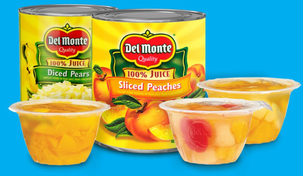 Del Monte canned fruit products