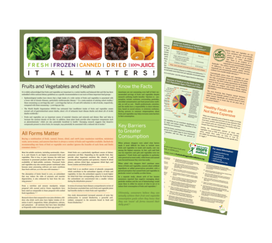 Preview of the Produce for Better Health Foundation flyer